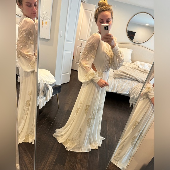 NWOT ASOS EDITION embellished print maxi dress - Picture 6 of 15